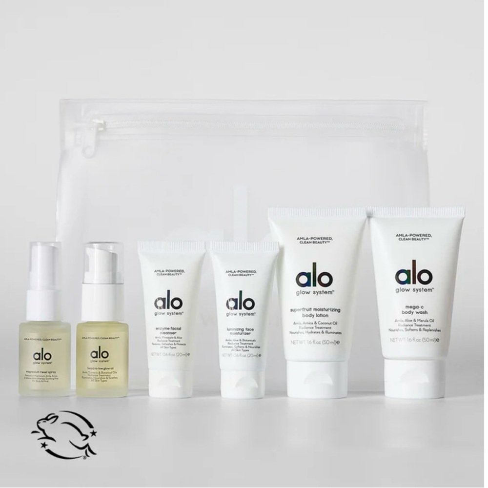 New ALO Yoga Glow System Skincare Set - White